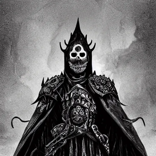 Prompt: lich king by tim burton