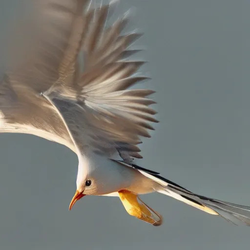 Image similar to far future tech bird in mid flight, hard sci-fi award wining photograph 4k HD