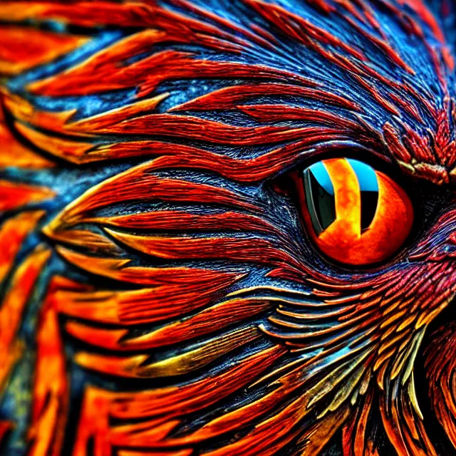 Image similar to phoenix warrior, highly detailed, 8 k, hdr, close up, smooth, sharp focus, high resolution, award - winning photo