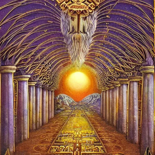 Image similar to intricate detailed, gilbert williams, halls of amenti, thoth, tehuti, lemuria, agartha,