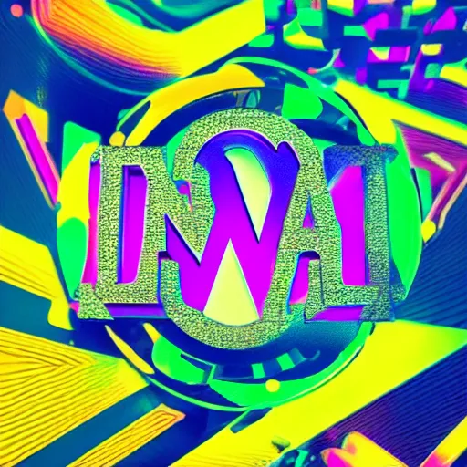 Image similar to a and w vaporwave logo, colorful, digital art, cosmic, 3 d high definition, trending on art station, photorealistic, high resolution, 8 k, octane, hyper detailed, insane details, intricate, elite, ornate, elegant trend, highly detailed and intricate, sharp focus, photography, unreal engine