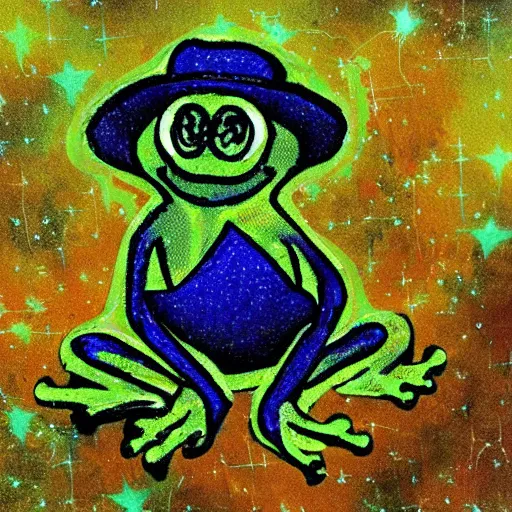 Prompt: 🌌🐸