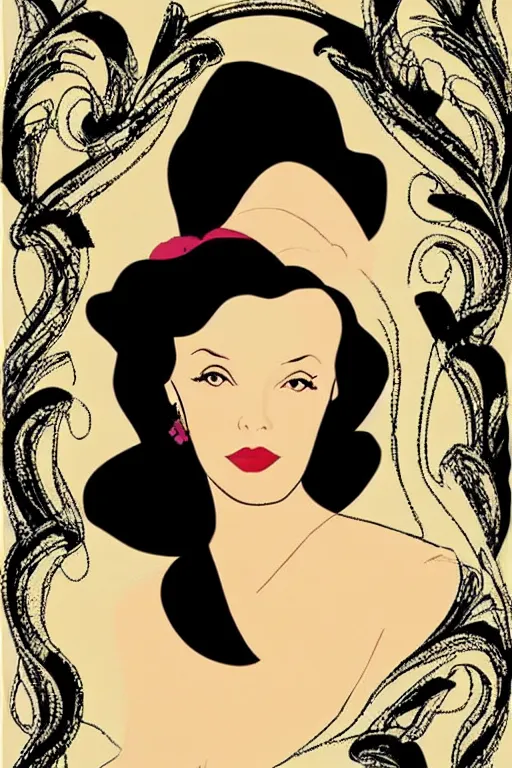 Prompt: beautiful digital illustration of Vivien Leigh by Patrick Nagel artist