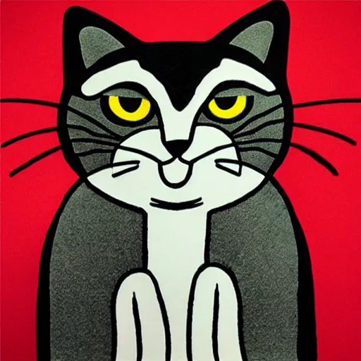 Image similar to “pop art of cat plushy”