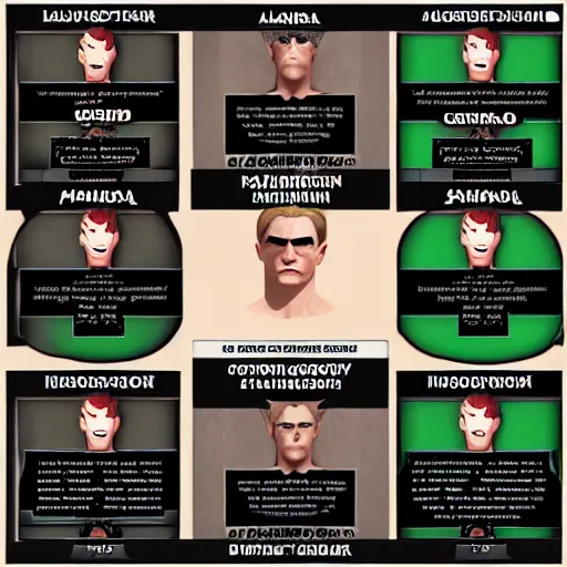 Prompt: D&D alignment chart for Albert Wesker