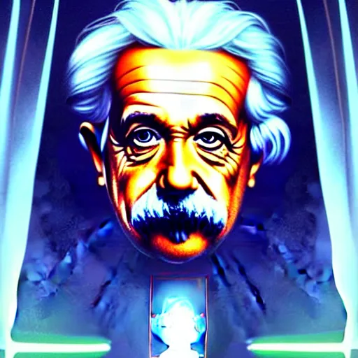 Prompt: symmetry!! portrait of albert einstein as obi - wan, sci - fi, tech wear, glowing lights!! intricate, elegant, highly detailed, digital painting, artstation, concept art, smooth, sharp focus, illustration, art by artgerm and greg rutkowski and alphonse mucha