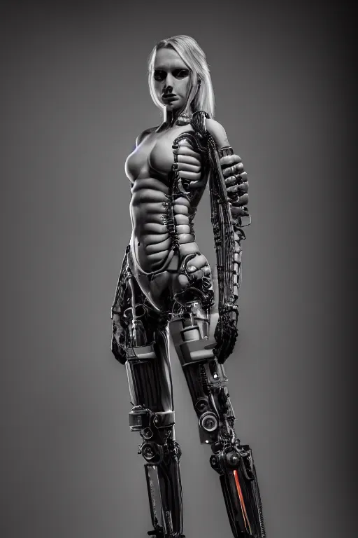 Prompt: a beautifull anatomialy perfect cyberpunk woman model, wearing cable armor, luxury materials, symmetrical, cinematic, elegant, professional studio light, real dlsr photography, sharp focus, 4 k, ultra hd, sense of awe, high fashion