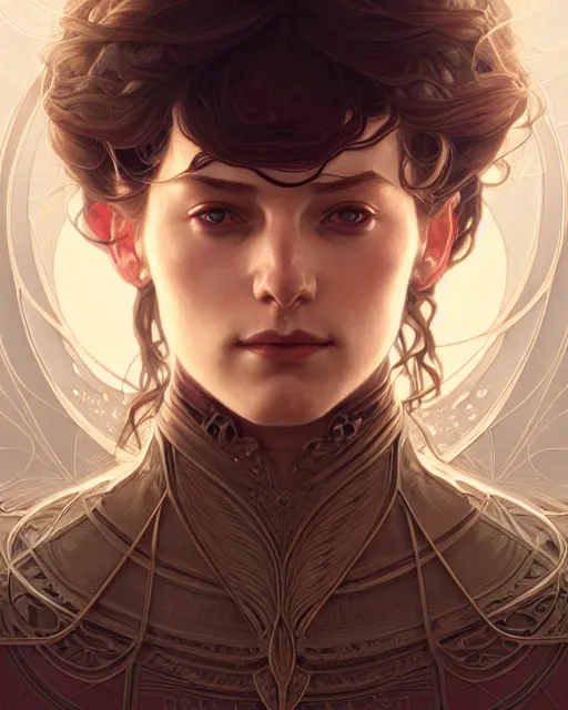 Image similar to symmetry!! portrait of anya stark, dnd, intricate, elegant, highly detailed, digital painting, artstation, concept art, smooth, sharp focus, illustration, art by artgerm and greg rutkowski and alphonse mucha