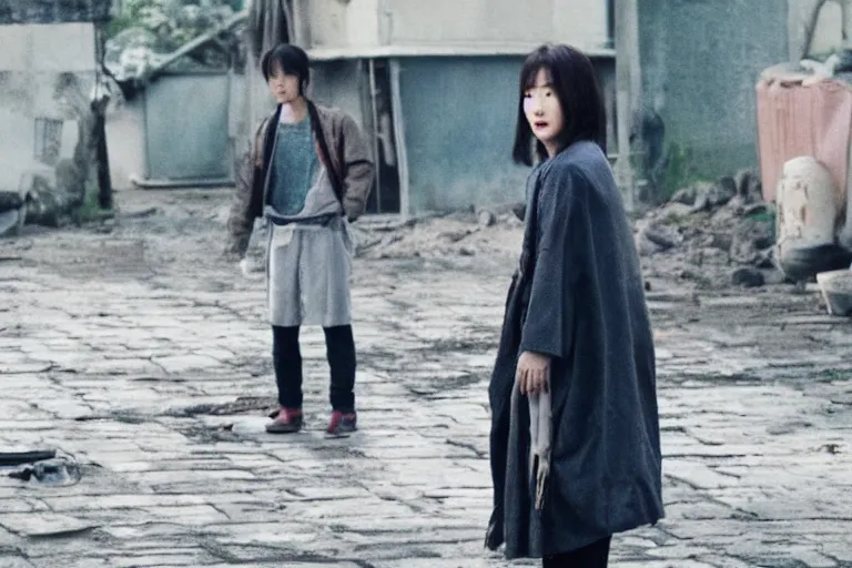 Image similar to korean film still from korean adaptation of moonknight