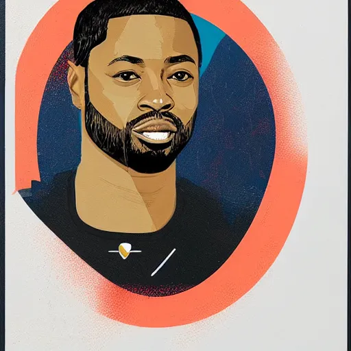 Image similar to Dwyane Wade profile picture by Sachin Teng, asymmetrical, Organic Painting , Matte Painting, geometric shapes, hard edges, graffiti, street art:2 by Sachin Teng:4