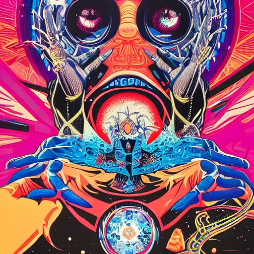 Image similar to cosmic terror by tristan eaton