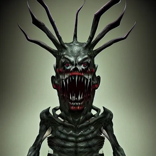 Prompt: horror room dark Sleep paralysis demon render atrstation