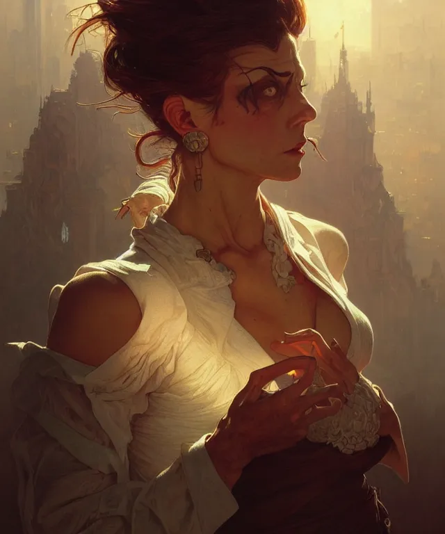 Image similar to Your boss is very angry with you for not doing your work, intricate, gritty, scary, powerful, highly detailed, digital painting, artstation, concept art, smooth, sharp focus, illustration, art by artgerm and greg rutkowski and alphonse mucha