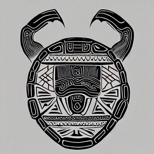 Prompt: turtle. pacific northwest coast, haida gwaii, formline, native art, tribal art, haida, clean