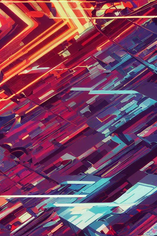 Prompt: wideangle broken tensor fields, cybernetic, madness, decoherence, synthwave, glitch!!, fractured reality, vortex, realistic, hyperdetailed, concept art, art by syd mead, cubism