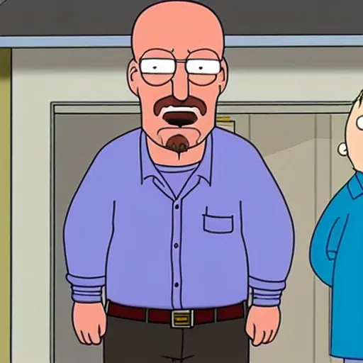 Image similar to walter white in family guy