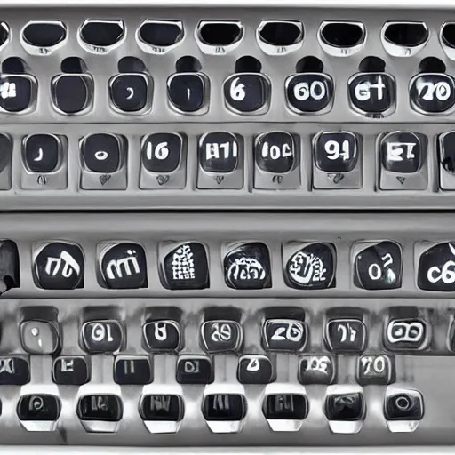 Image similar to retro futuristic keypad