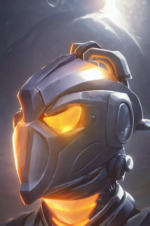 Image similar to epic mask helmet robot ninja portrait stylized as fornite style game design fanart by concept artist gervasio canda, behance hd by jesper ejsing, by rhads, makoto shinkai and lois van baarle, ilya kuvshinov, rossdraws global illumination radiating a glowing aura global illumination ray tracing hdr render in unreal engine 5