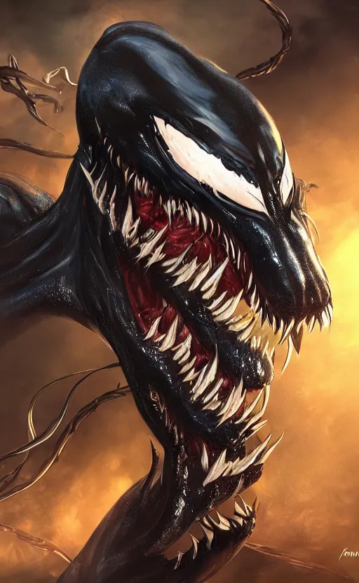 Image similar to venom as the scariest flash, dynamic lighting, fantasy concept art, trending on art station, stunning visuals, creative, cinematic, ultra detailed, ray tracing, sun rays, hyper realistic