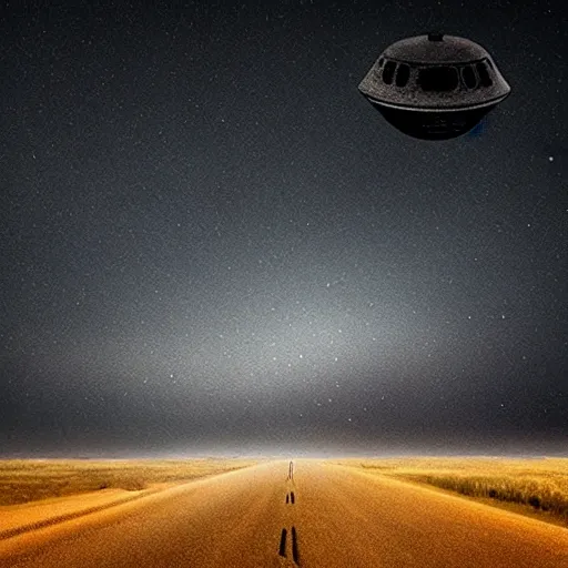 Prompt: huge mysterious ufo ignoring the laws of physics over a natural scene. strange otherwordly material. entries in the 2 0 2 0 sony world photography awards.