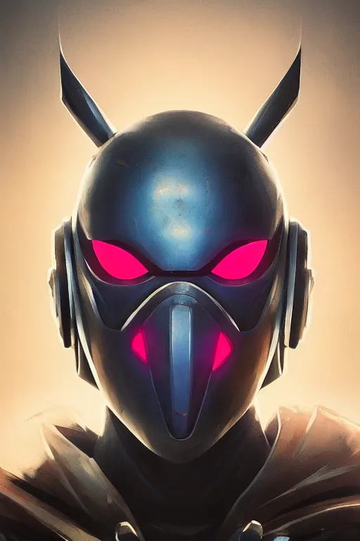 Image similar to epic mask helmet robot ninja portrait stylized as fornite style game design fanart by concept artist gervasio canda, behance hd by jesper ejsing, by rhads, makoto shinkai and lois van baarle, ilya kuvshinov, rossdraws global illumination radiating a glowing aura global illumination ray tracing hdr render in unreal engine 5