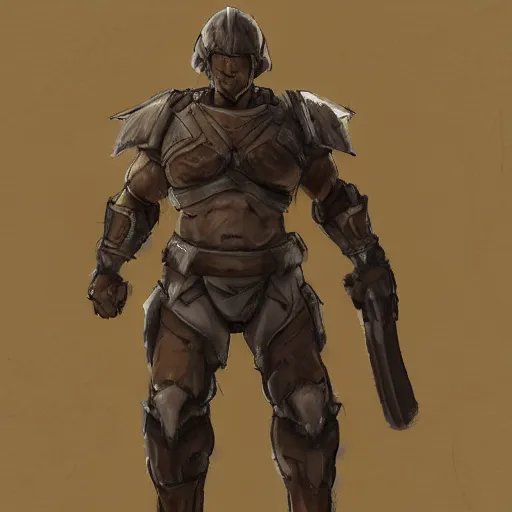 Image similar to detailed character concept art of mix between a spartan and heavy fbi soldier