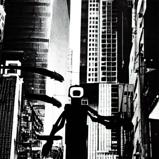 Prompt: cyborg by daido moriyama