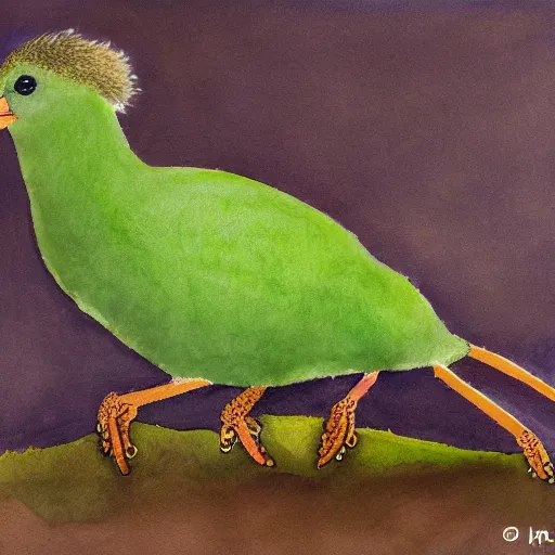 Prompt: a kiwi bird as a kiwi