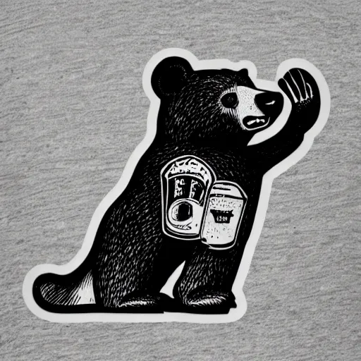 Image similar to a bored bare bearded beer bear