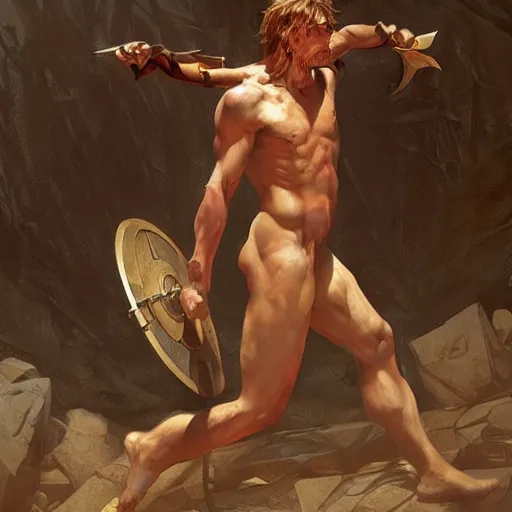 Image similar to ''body portrait of the minotaur, greek mythology, greece, fantasy, dungeons and dragons, d & d, digital painting, artstation, concept art, sharp focus, illustration, art by greg rutkowski and alphonse mucha''