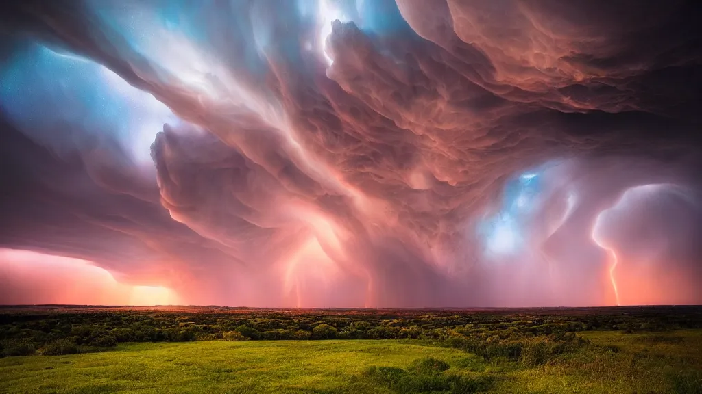 Image similar to amazing landscape photo of sapulpa oklahoma by marc adamus, beautiful dramatic lighting