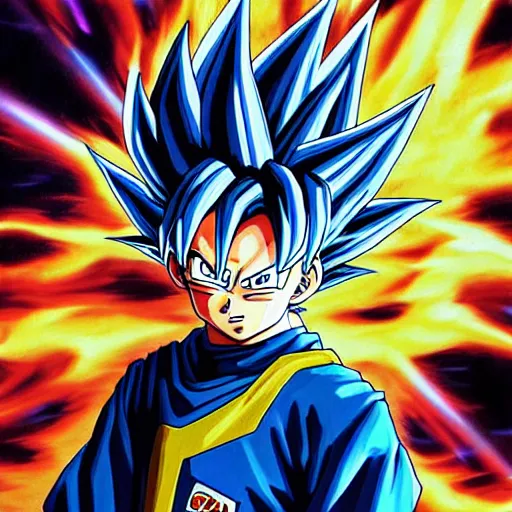 Goku Super Saiyan Blue, Dragon Ball Super  Dragon ball artwork, Dragon ball  painting, Dragon ball art