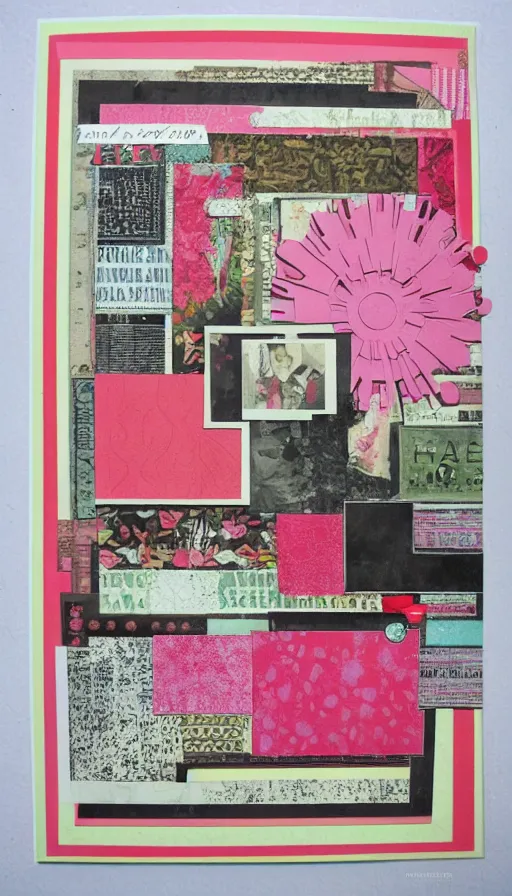 Image similar to a scrapbook by bhare art, superrare trending, scrapbook paper collage, sharp focus, soft light