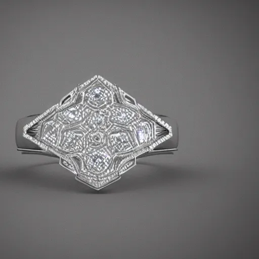 Prompt: diamond magic ring fantasy item, 8 k, fantasy, realistic, volumetric lighting, mood lighting, product view, rendered in cinema 4 d