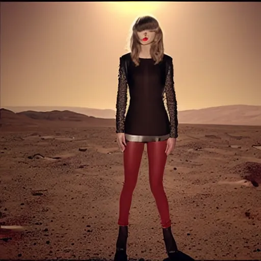 Image similar to Taylor Swift on Mars