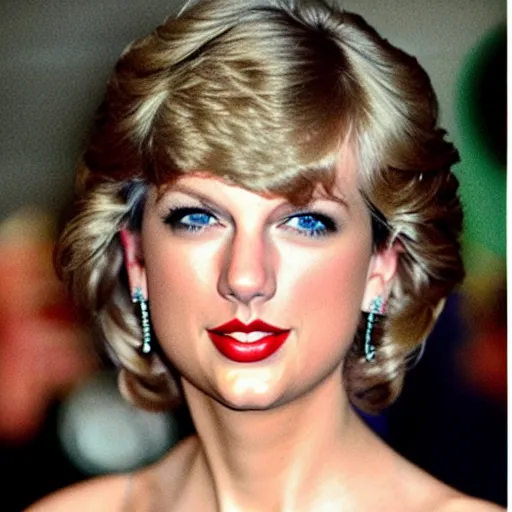 Image similar to taylor swift as princess diana