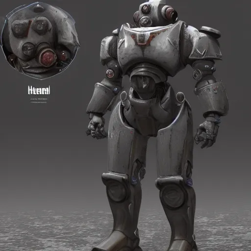Prompt: fallout concept art power armor based off of a cat dragon hybird render ultra unreal engine 5, artstation, 4 k, digital art