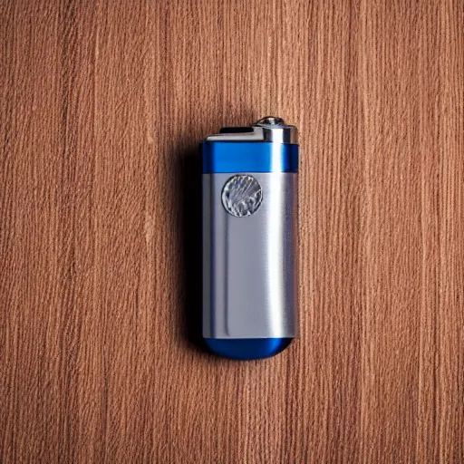 Prompt: a lit gas lighter, beautiful, f/1.4, 90mm studio photo, awesome