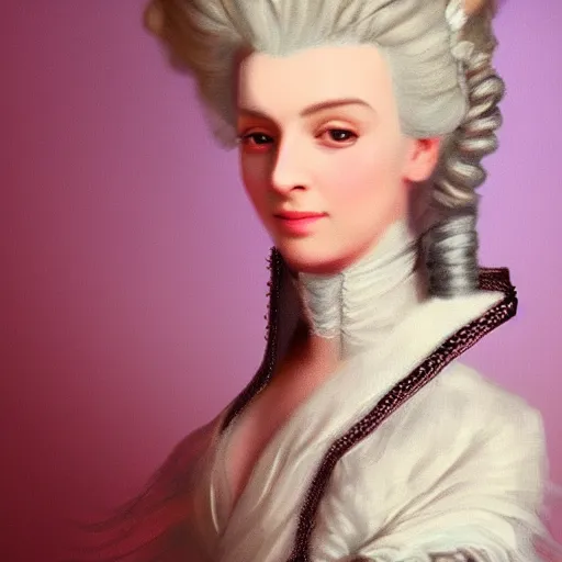 Prompt: a 1 7 0 0 s portrait of kim petras as marie antoinette, artstation, fineartamerica