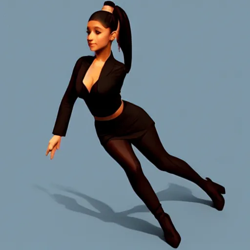 Image similar to ariana grande 3 d low poly