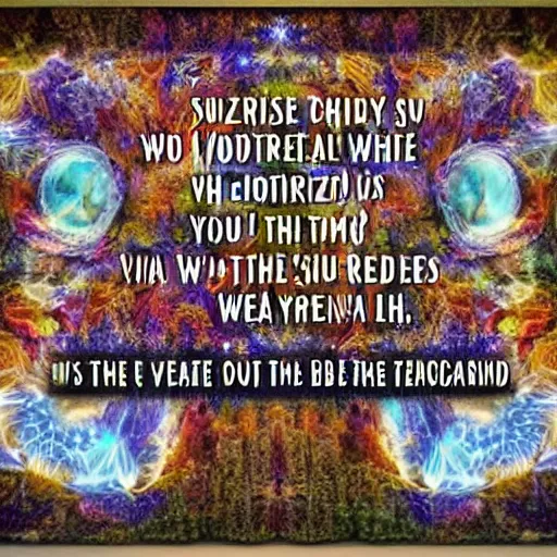 Prompt: Commercialized Spirituality packaged and sold to keep us all from seeking the spirit within and without us all. When you've seen beyond yourself then you may find Peace of mind is waiting there And the time will come when you see we're all one And life flows on within you and without you