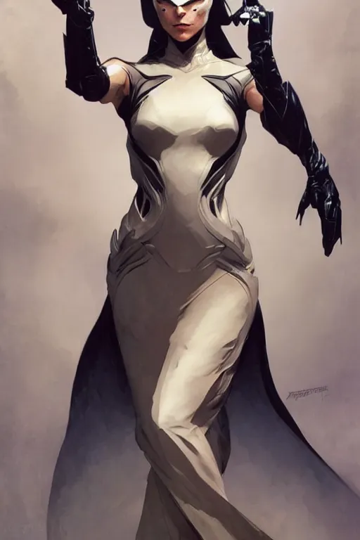 Prompt: elegant flowing batman aeon flux gown profile picture by greg rutkowski, dynamic pose, intricate, futuristic, fantasy, elegant, by stanley artgerm lau, greg rutkowski, thomas kindkade, alphonse mucha, loish, thierry mugler, norman rockwell,