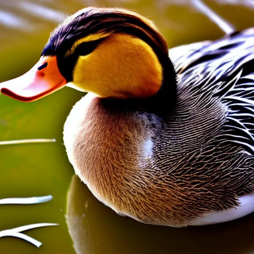 Prompt: duck, smoking a joint, photo, joint in mouth, duck smoking