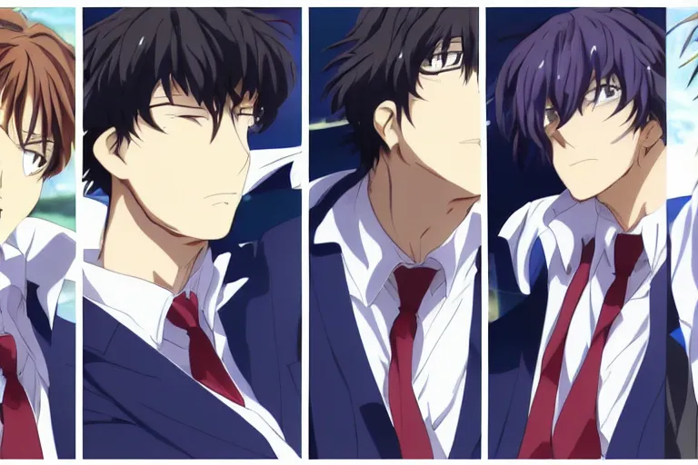 Image similar to Three Handsome Men, Kyoto Animation