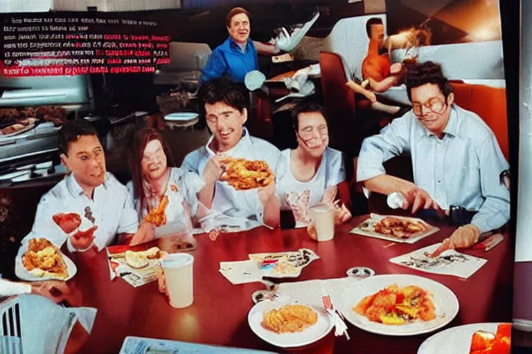 Image similar to mcdonald's acaraje meal, in 1 9 9 5, y 2 k cybercore, advertisement photo
