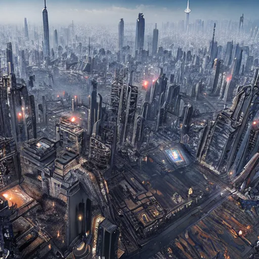 Prompt: dystopian sao paulo, 8 k, art by petter steen and daniel dociu and david edwards