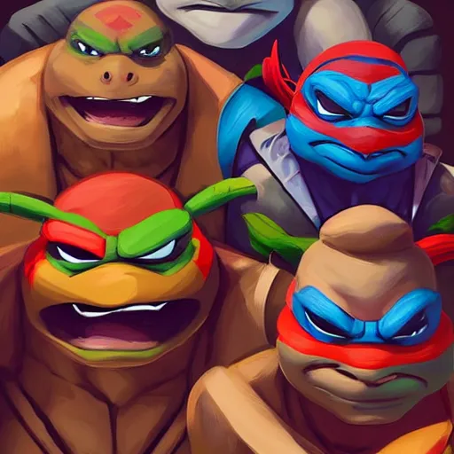 Image similar to face icon stylized minimalist teenage mutant ninja turtles, loftis, cory behance hd by jesper ejsing, by rhads, makoto shinkai and lois van baarle, ilya kuvshinov, rossdraws global illumination