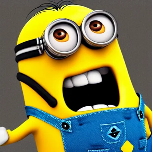 Image similar to Minion giving a thumbs up, photorealistic, hyper detailed, 8k, happy, excited, joy, crazy. Bright colors.