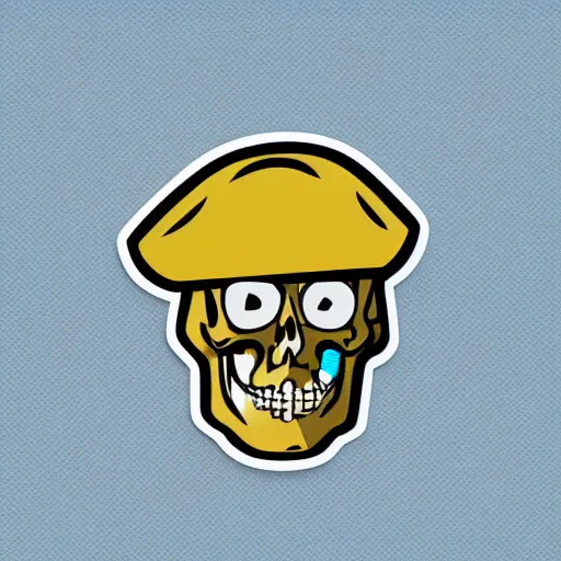 Image similar to whatsapp sticker of a pirate skeleton using an old 8 0's computer, vector