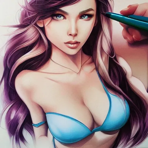 Image similar to art by artgerm